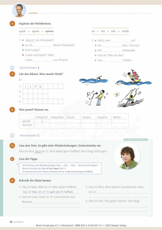 Рабочая тетрадь Beste Freunde PLUS A1.1 Arbeitsbuch mit interaktive Version изображение 3
