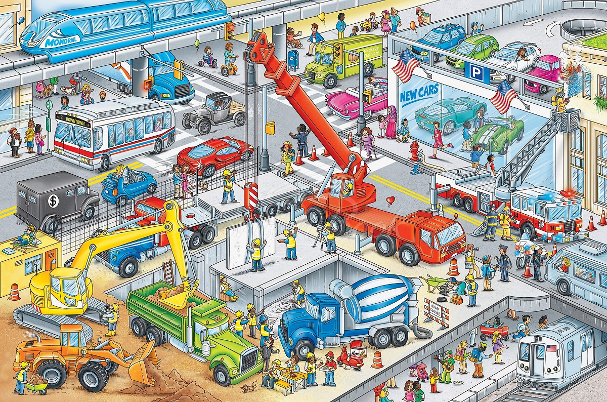 Книга My Big Wimmelbook: Cars and Things That Go зображення 1