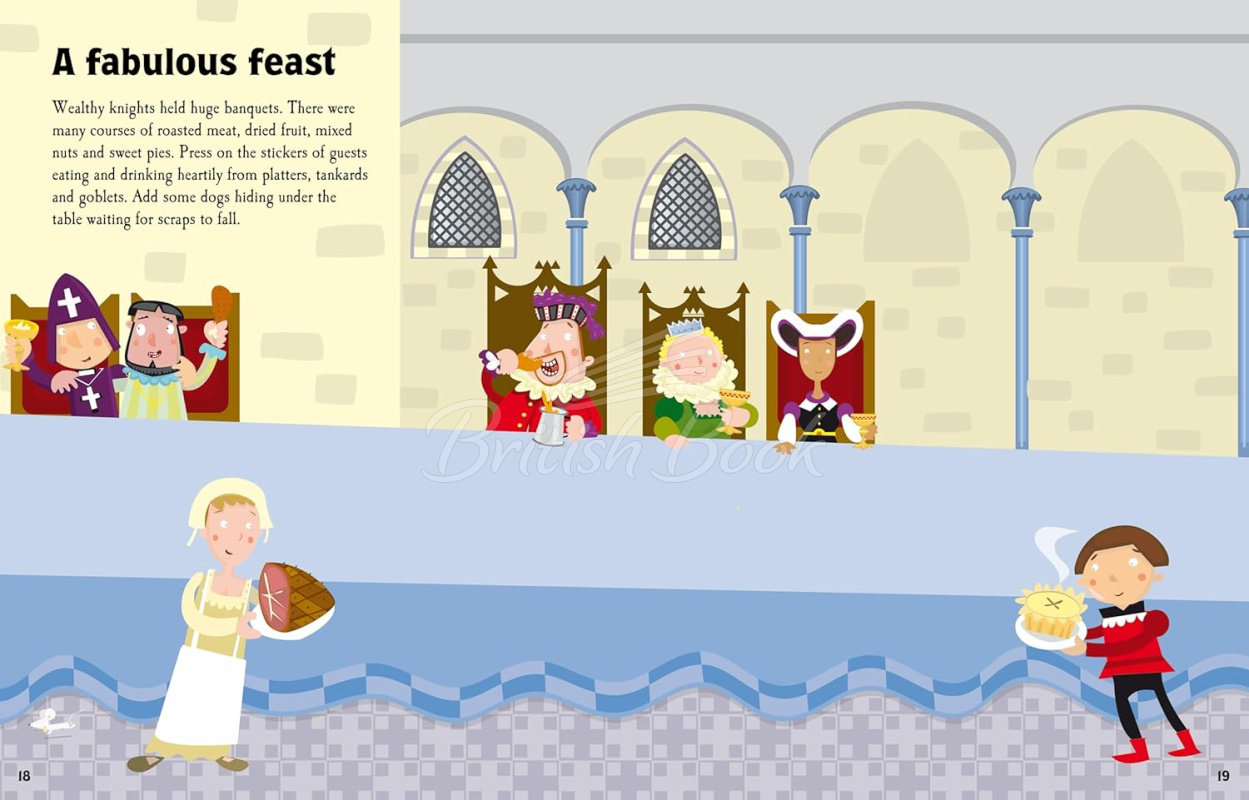 Книга Knights and Castles Sticker Book изображение 4