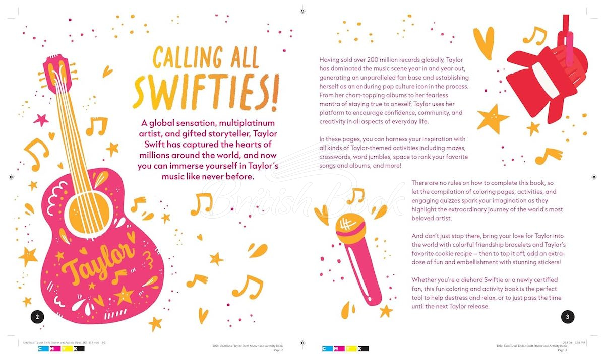 Книга The Unofficial Taylor Swift Sticker and Activity Book зображення 1