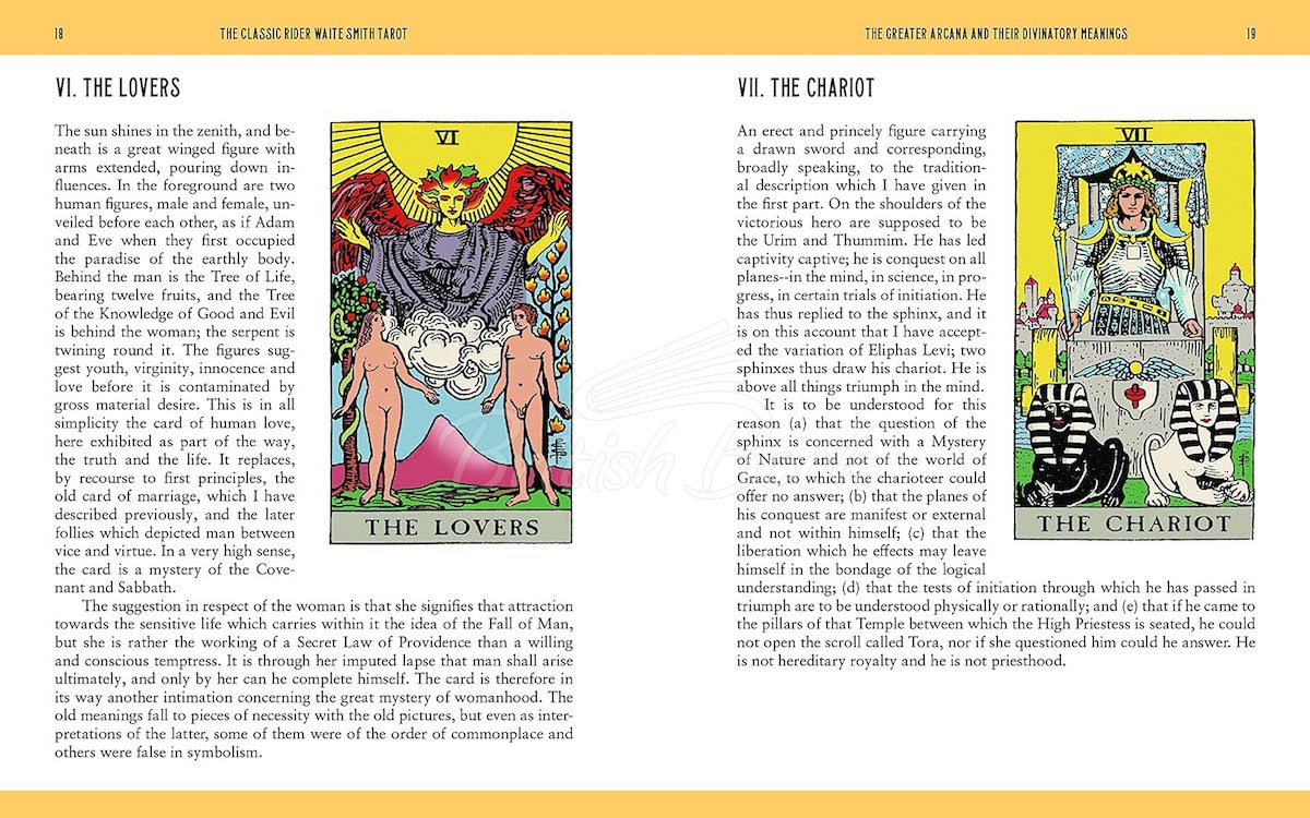 Карти таро The Classic Rider Waite Smith Tarot Book and Card Deck зображення 6