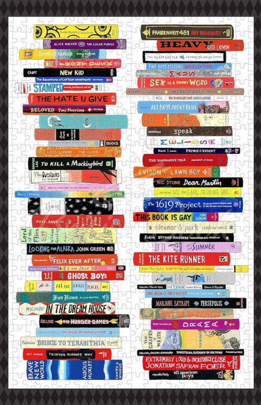 Пазл Bibliophile Banned Books 500-Piece Puzzle изображение 1