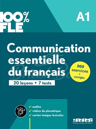 Книга Communication Essentielle du Français 100% FLE A1 Livre avec didierfle.app зображення