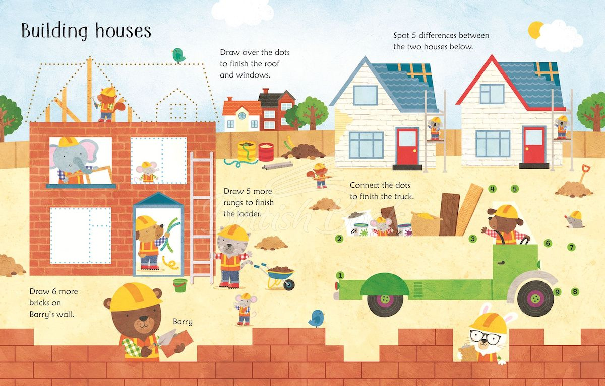 Книга Wipe-Clean Building Site Activities изображение 1
