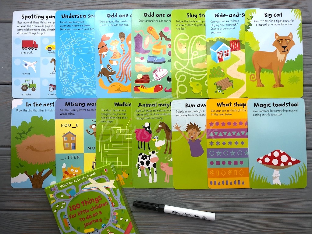 Картки з маркером 100 Things for Little Children to Do on a Journey Cards зображення 2