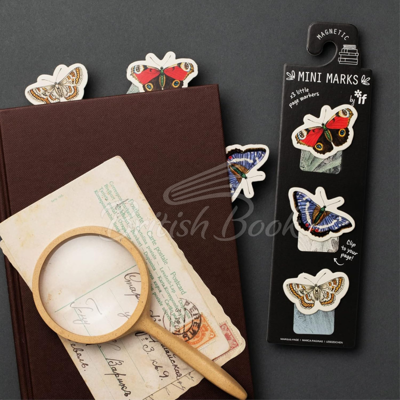 Закладка Magnetic Mini Marks: Butterflies изображение 1
