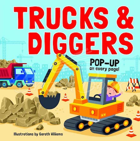 Книга Trucks and Diggers (Pop-up on Every Page) зображення