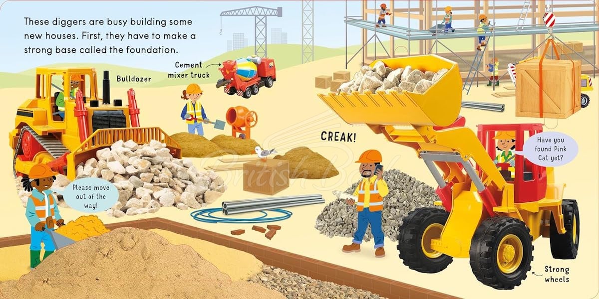 Книга Lift and Look: Diggers зображення 2