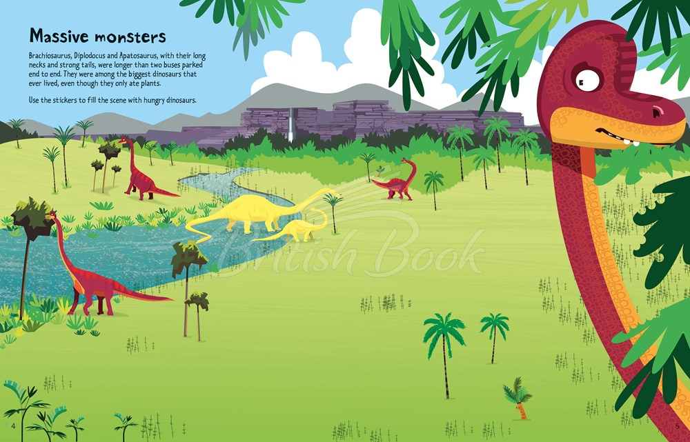 Книга Big Dinosaur Sticker Book изображение 1