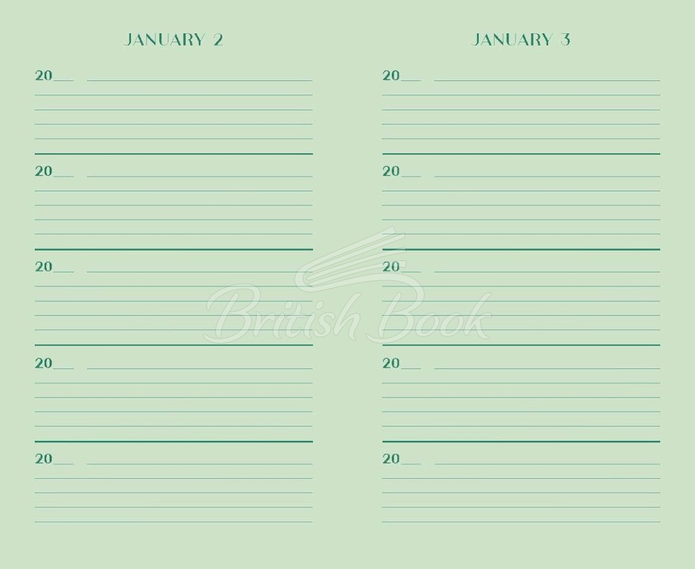 Нотатник Malachite Green One Line a Day: A Five-Year Memory Book зображення 2
