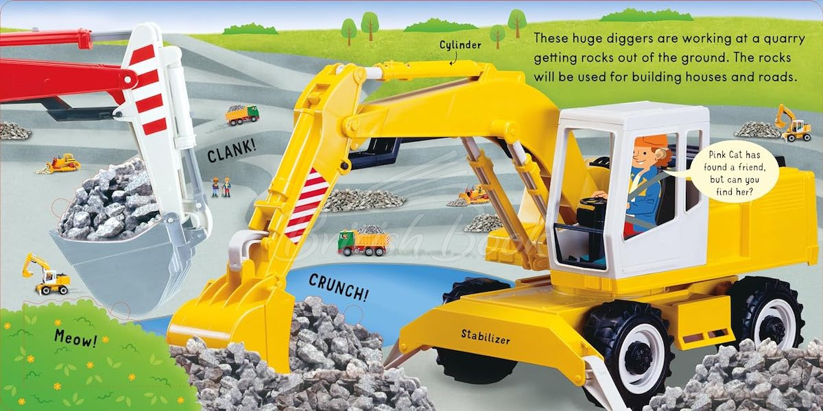 Книга Lift and Look: Diggers зображення 6