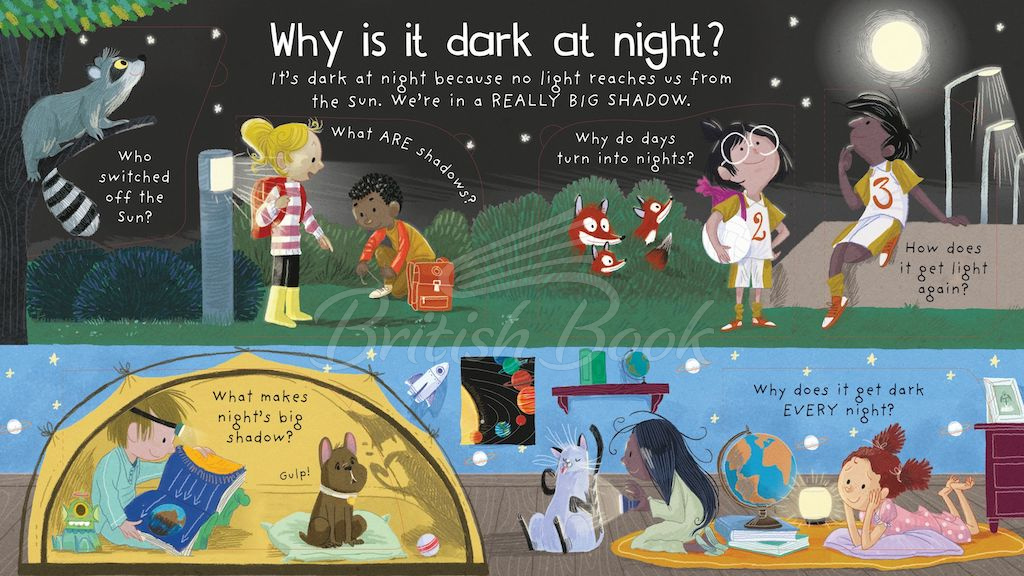 Книга Lift-the-Flap First Questions and Answers: Why is it Dark at Night? зображення 1