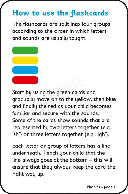Картки Collins Easy Learning Preschool: Phonics Flashcards зображення 3