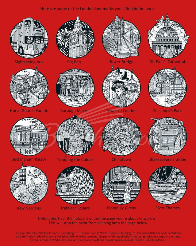 Книга London Magic Painting Book зображення 6