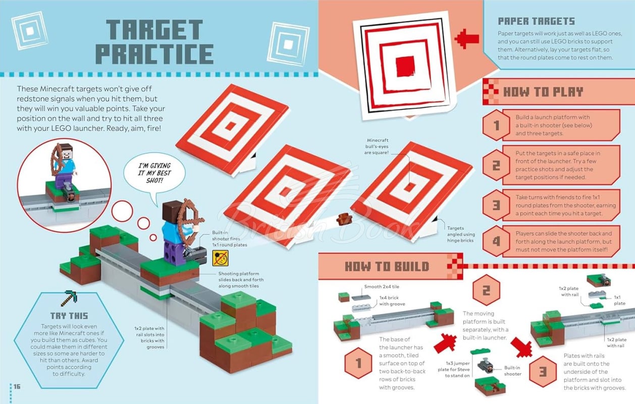 Книга LEGO Minecraft Games Book зображення 2