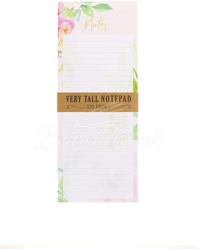 Блокнот Tall Magnet Notepad Floral изображение 1