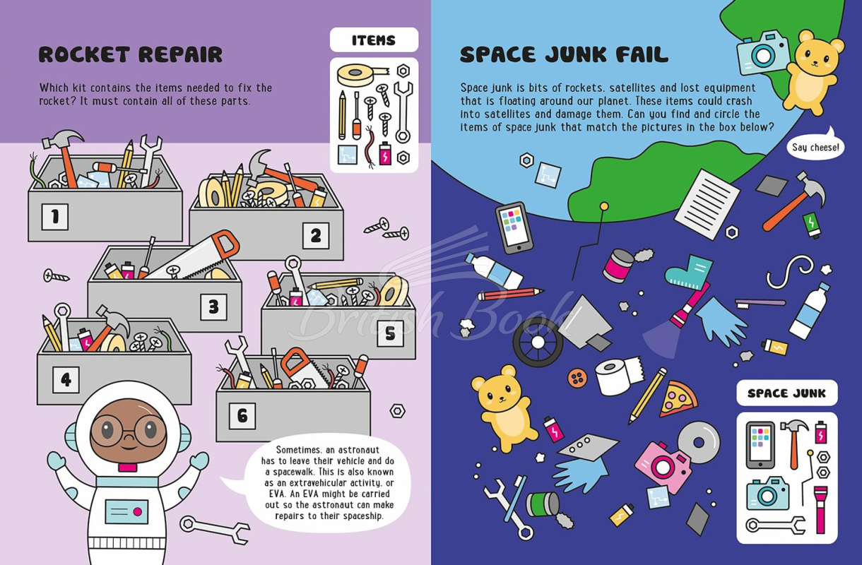 Книга Glow-in-the-Dark Space Sticker Activity зображення 2