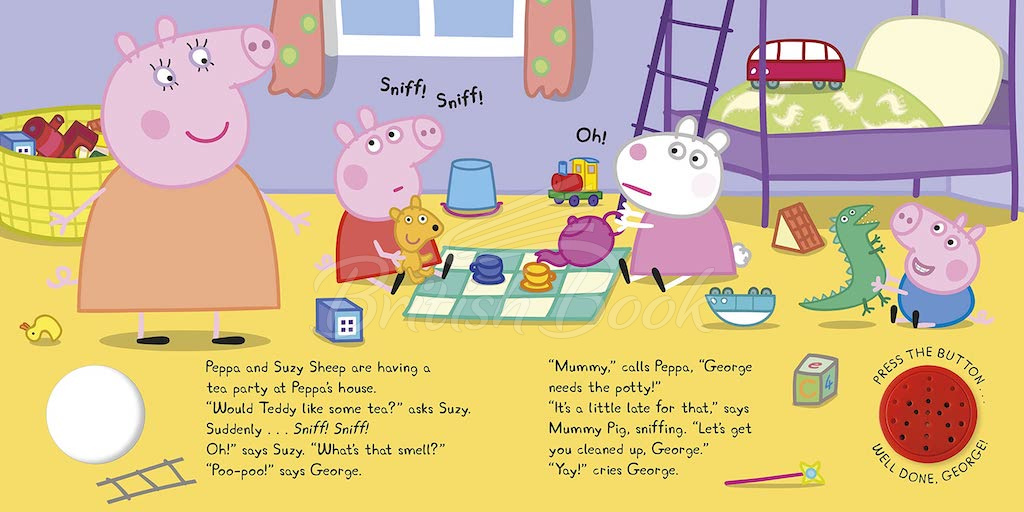 Книга Peppa Pig: George's Potty (A Noisy Sound Book) изображение 1