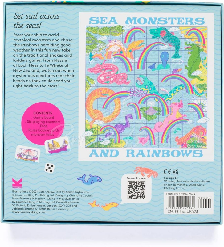 Настольная игра Sea Monsters and Rainbows: A Snakes and Ladders Game изображение 6