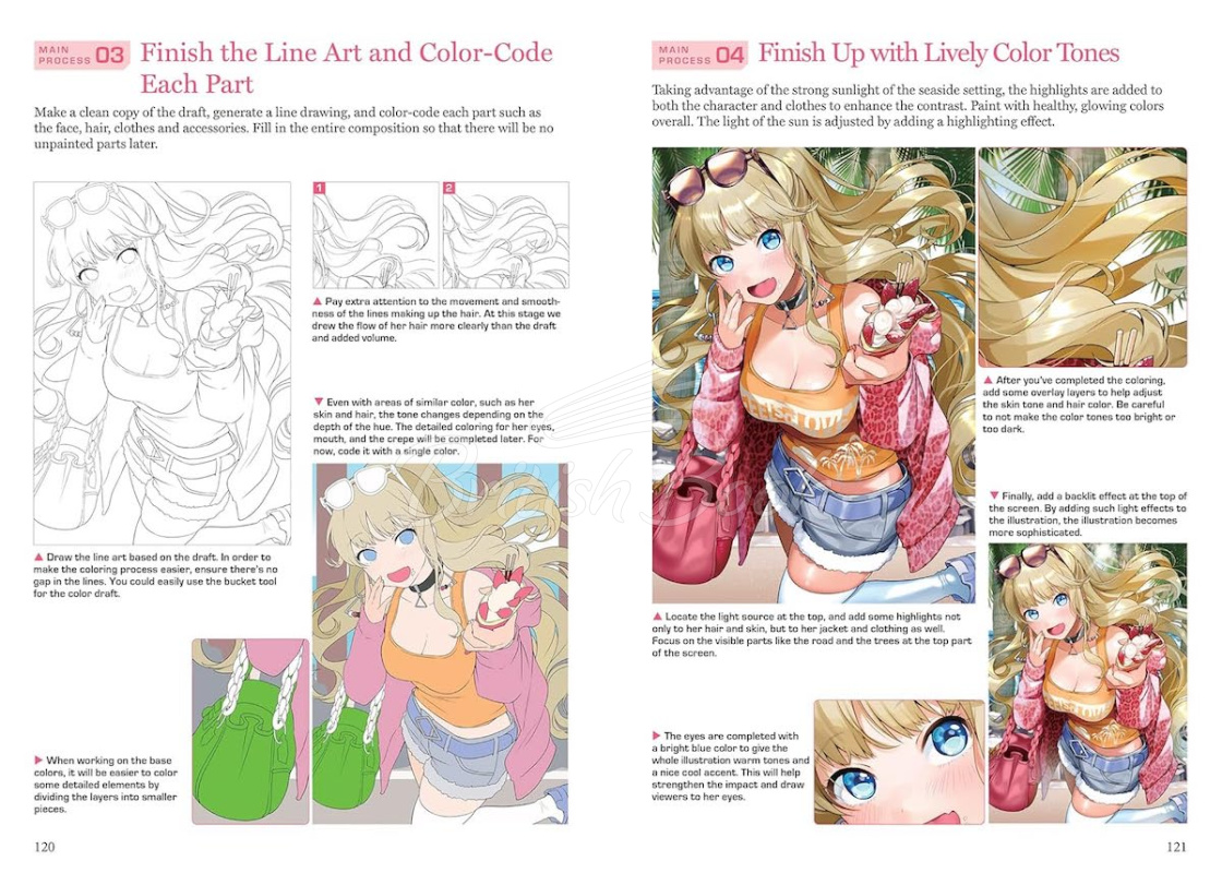 Книга Manga & Anime Digital Illustration Guide изображение 7