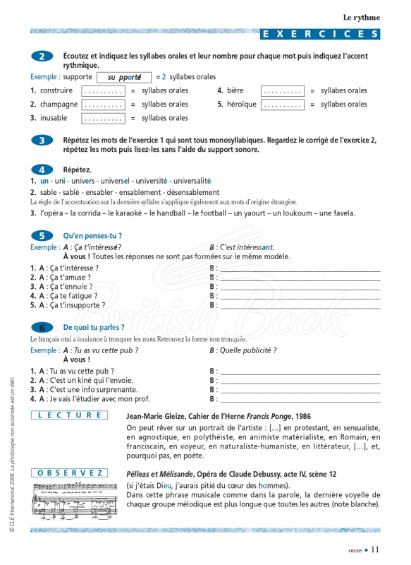 Книга Phonétique Progressive du Français Avancé avec CD зображення 6