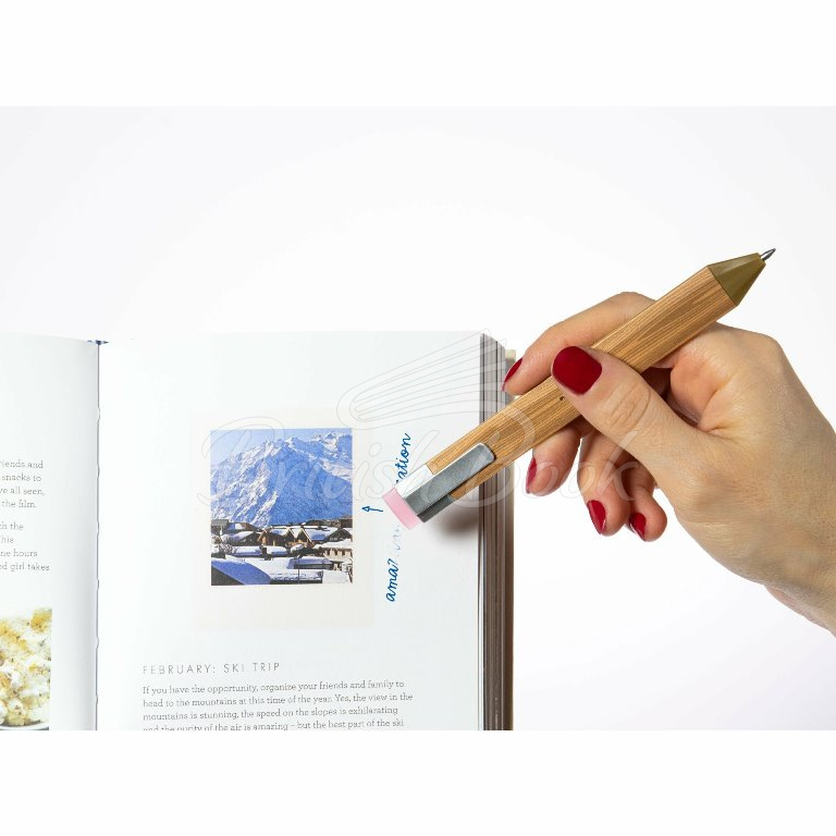 Закладка Pen Bookmark Wood with Refills зображення 5