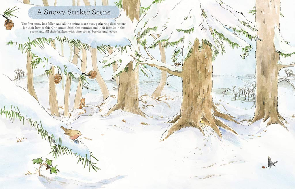 Книга Peter Rabbit: Christmas Sticker Fun! зображення 1