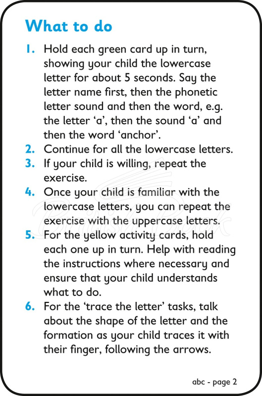 Картки Collins Easy Learning Preschool: abc Flashcards зображення 4