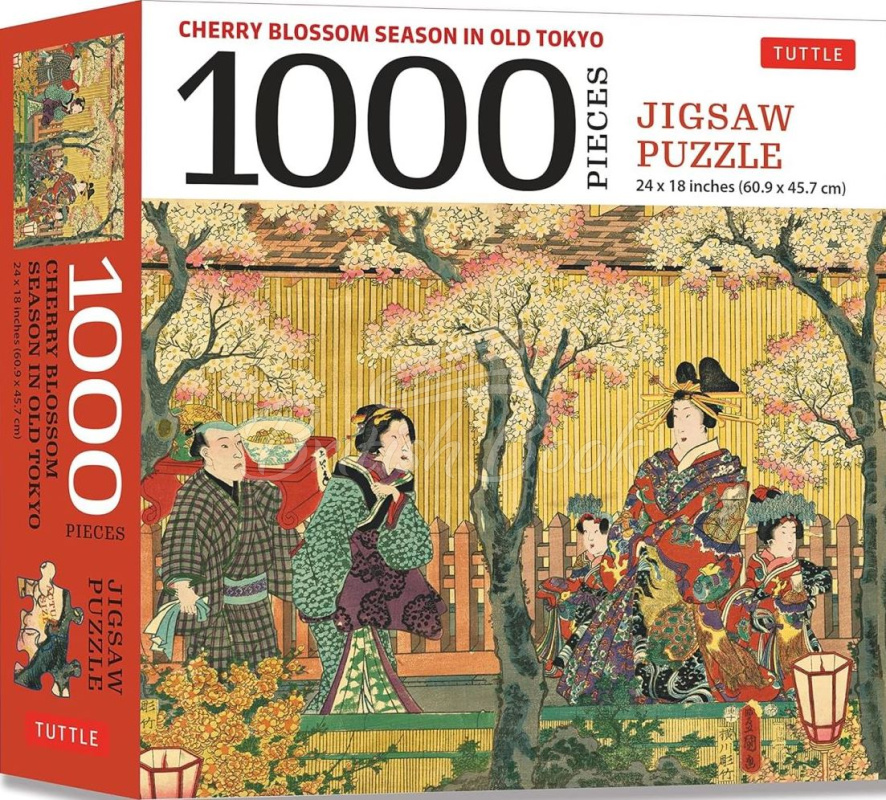 Пазл Cherry Blossom Season in Old Tokyo 1000 Piece Jigsaw Puzzle изображение