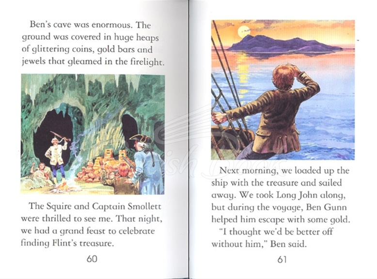 Книга Usborne Young Reading Level 2 Treasure Island зображення 1