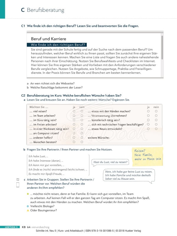 Учебник и рабочая тетрадь Schritte international Neu 5 Kurs- und Arbeitsbuch mit Audio-CD zum Arbeitsbuch изображение 5