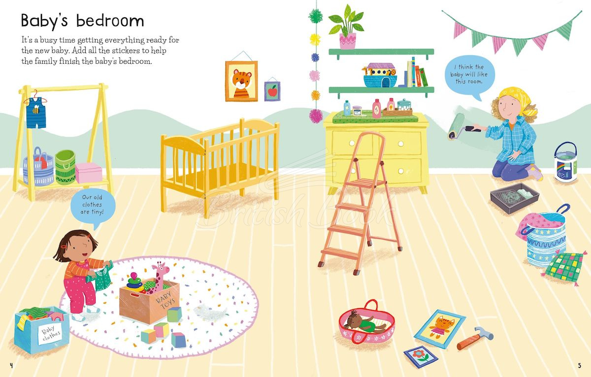 Книга First Sticker Book: The New Baby зображення 1