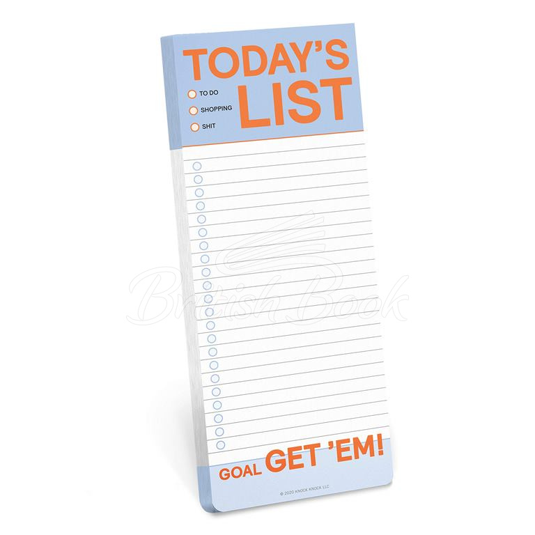 Бумага для заметок Today's List Make-a-List Pads изображение 1