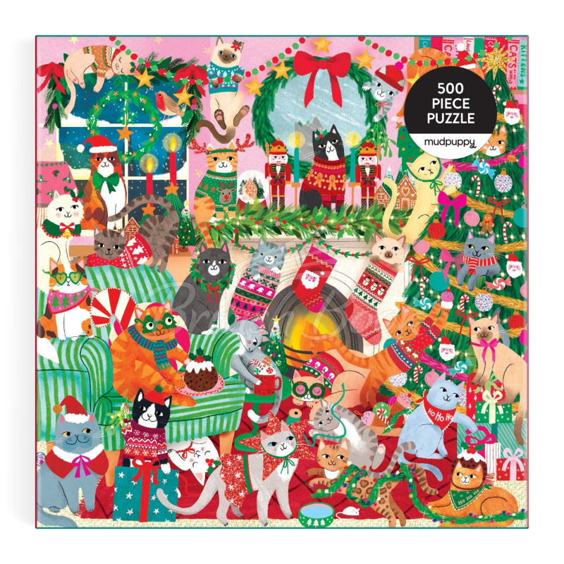 Пазл Merry Catmas! 500 Piece Puzzle зображення 1