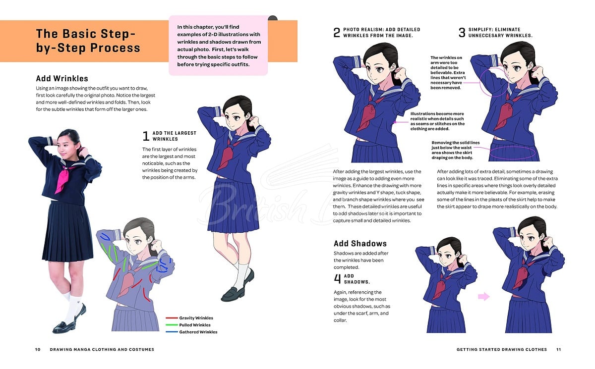 Книга How to Draw Clothing for Manga изображение 4