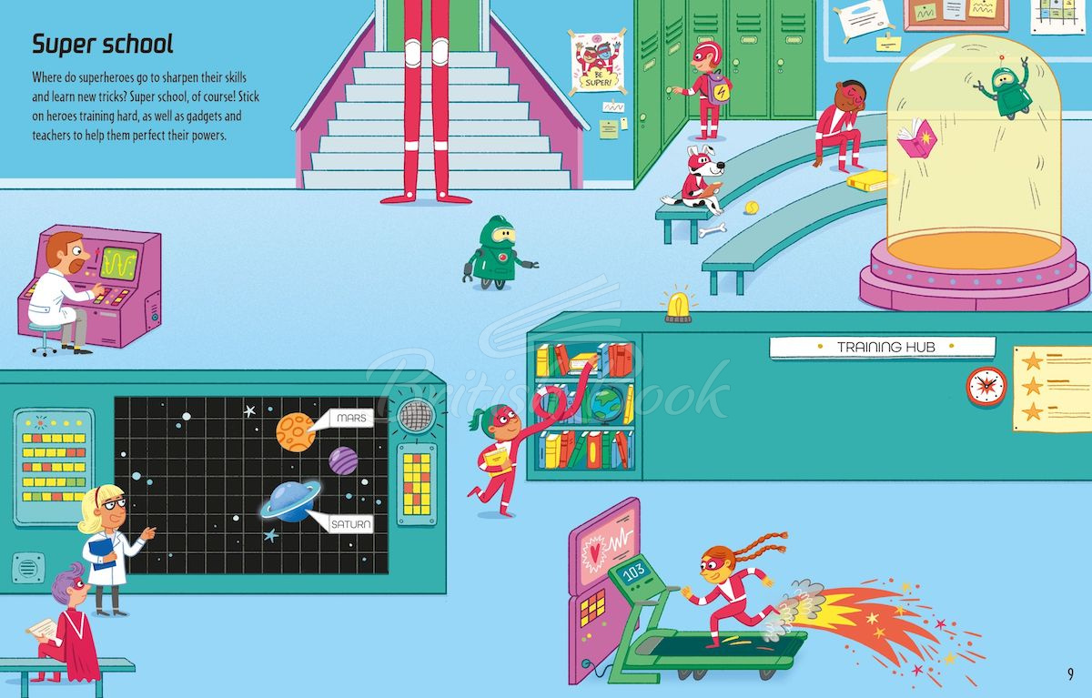 Книга First Sticker Book: Superheroes зображення 3