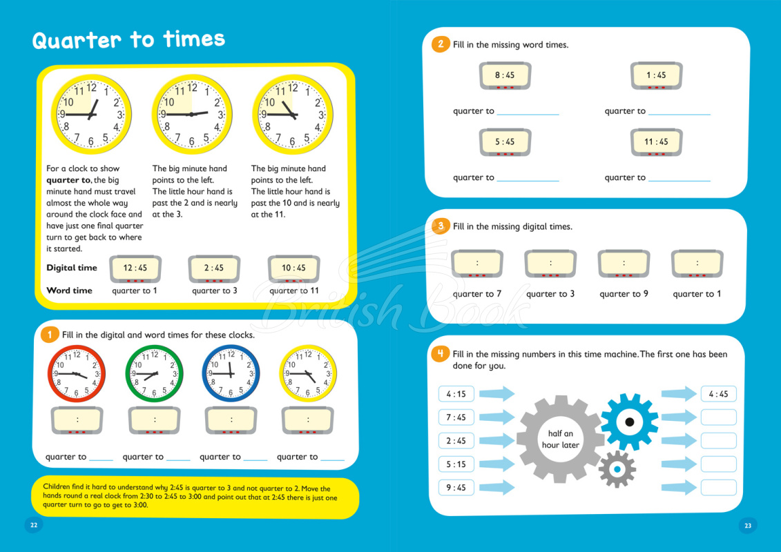 Книга Elite Learning: Telling the Time (Ages 5-7) изображение 3