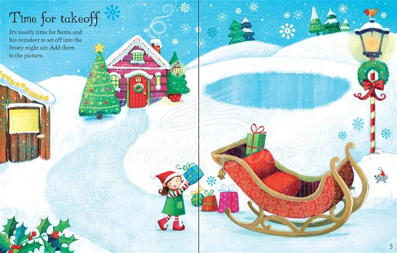 Книга First Sticker Book: Santa зображення 2