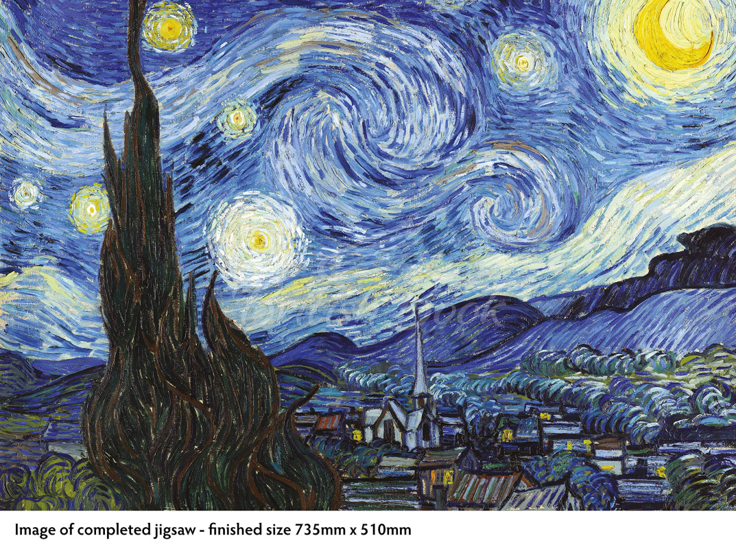 Пазл Van Gogh: The Starry Night 1000 Pieсe Jigsaw Puzzle изображение 1