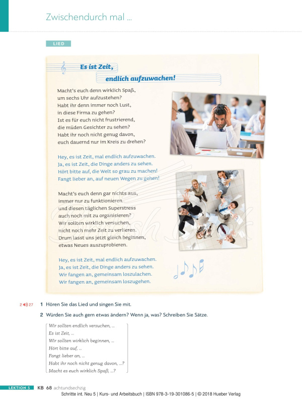Учебник и рабочая тетрадь Schritte international Neu 5 Kurs- und Arbeitsbuch mit Audio-CD zum Arbeitsbuch изображение 2