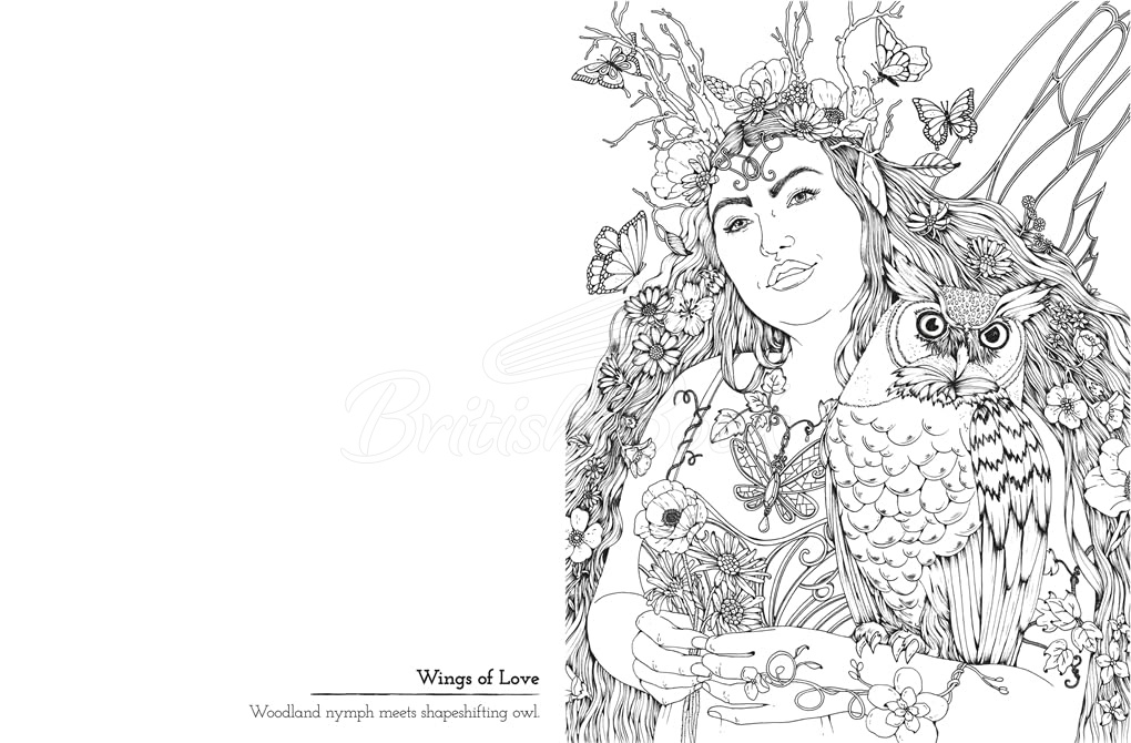 Книга Romantasy: A Star-Crossed Colouring Experience изображение 2