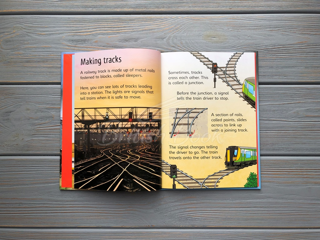 Книга Usborne Beginners Trains зображення 4