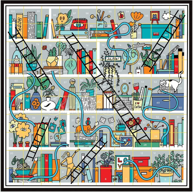 Настольная игра Books and Ladders Classic Board Game изображение 3