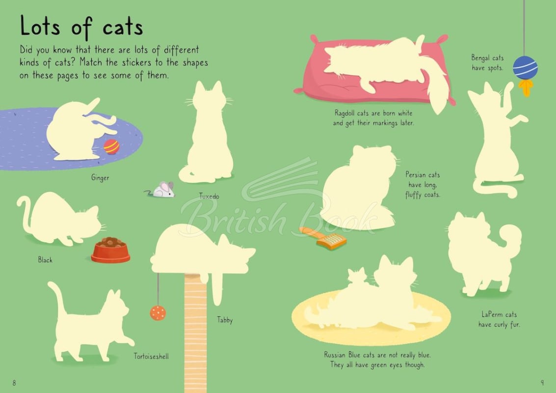 Книга Little First Stickers: Cats and Kittens изображение 3