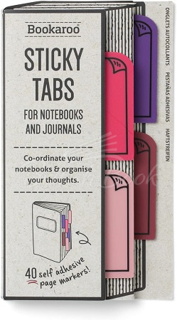 Клейкий папір для нотаток Bookaroo Sticky Tabs Pink зображення