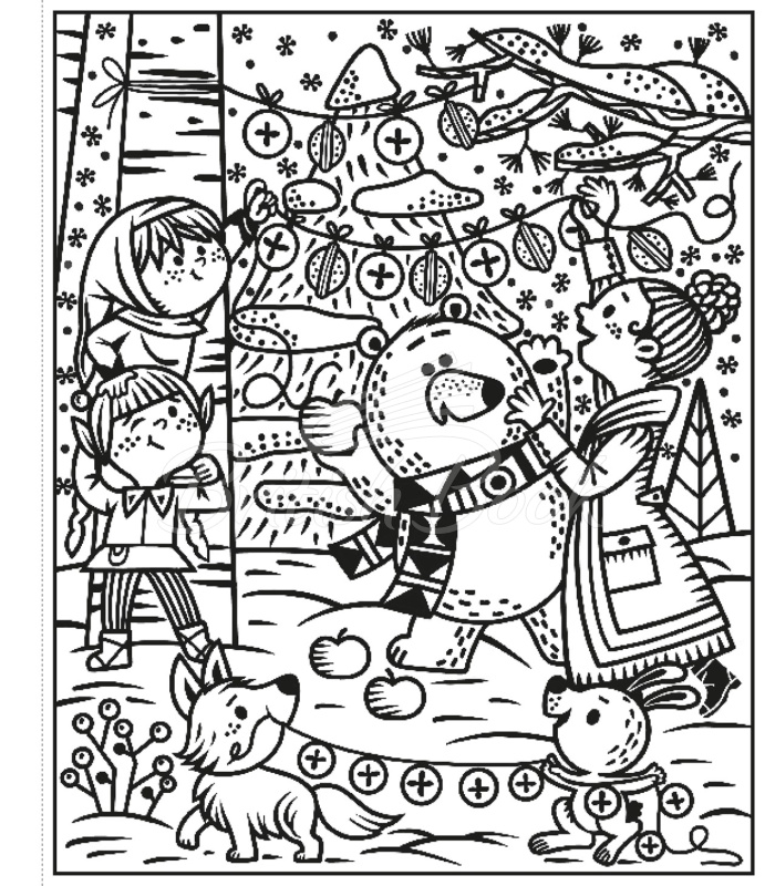 Книга Santa and the Elves Magic Painting Book зображення 6