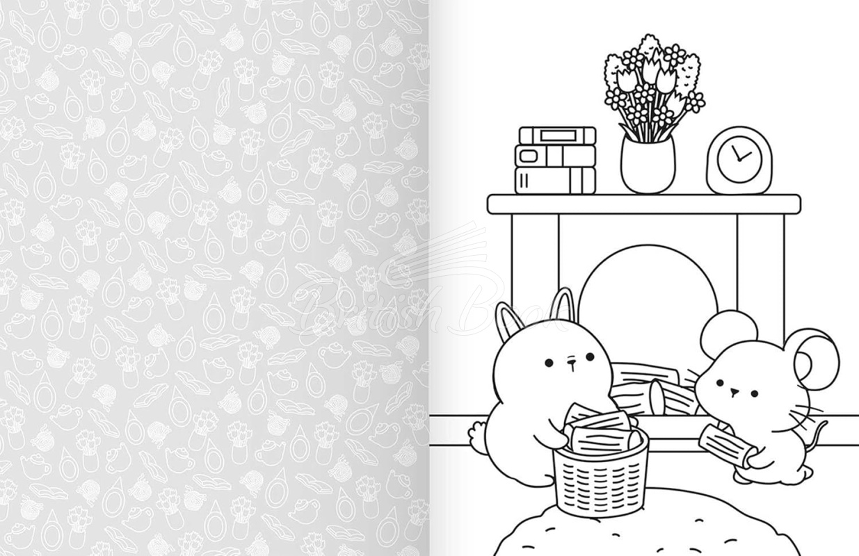 Книга Cozy World Comfy Home: Easy Colouring and Sticker Scene зображення 6