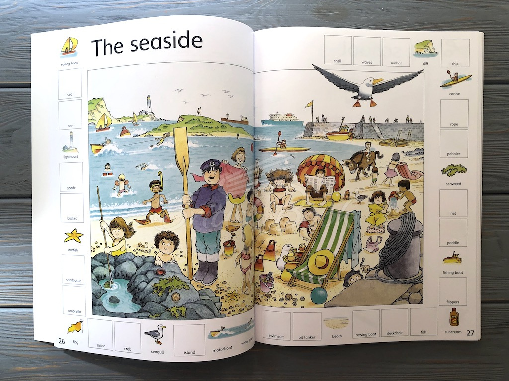 Книга First Thousand Words in English Sticker Book зображення 5