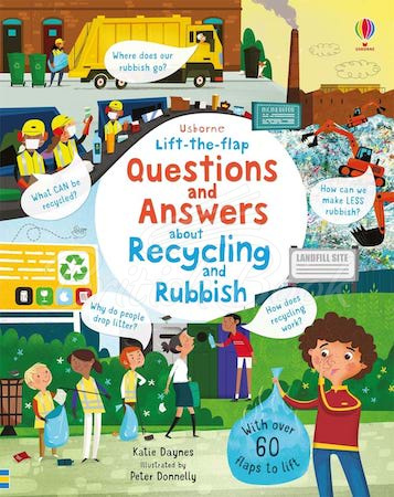 Книга Lift-the-Flap Questions and Answers about Recycling and Rubbish зображення