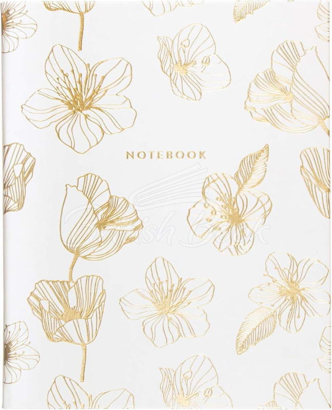 Блокнот Desk Notebook Gold Flowers зображення 1